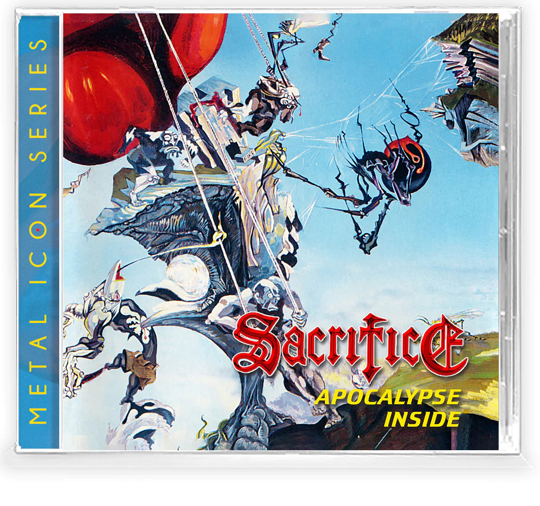 SACRIFICE - APOCALYPSE INSIDE + Ltd Card (*NEW-CD, 2023, Brutal Planet)  Classic Thrash Remaster!!!