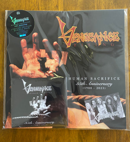 VENGEANCE - 'Human Sacrifice' 35th Anniversary Bundle (BOOK-CD) 2023