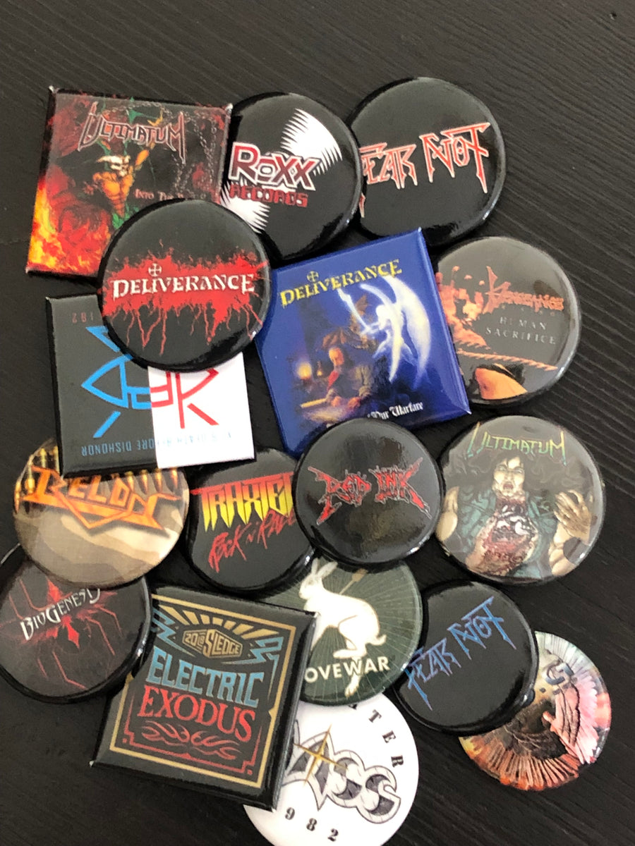 Roxx Records [buttons] Many Artists Inside (look Inside $1 Each)