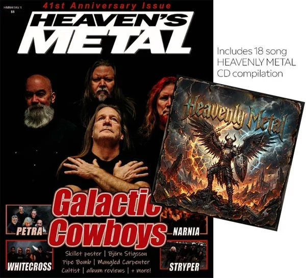 Imagen oficial de Heaven’s Metal Magazine 41st Anniversary Issue con CD sampler de 18 temas