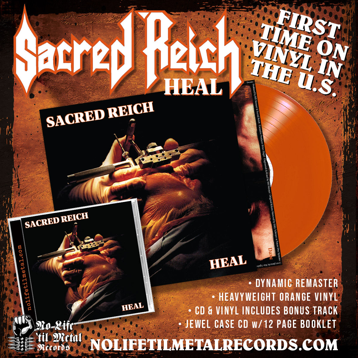 SACRED REICH 'Heal' to be remastered and reissued in a VERY short run ...