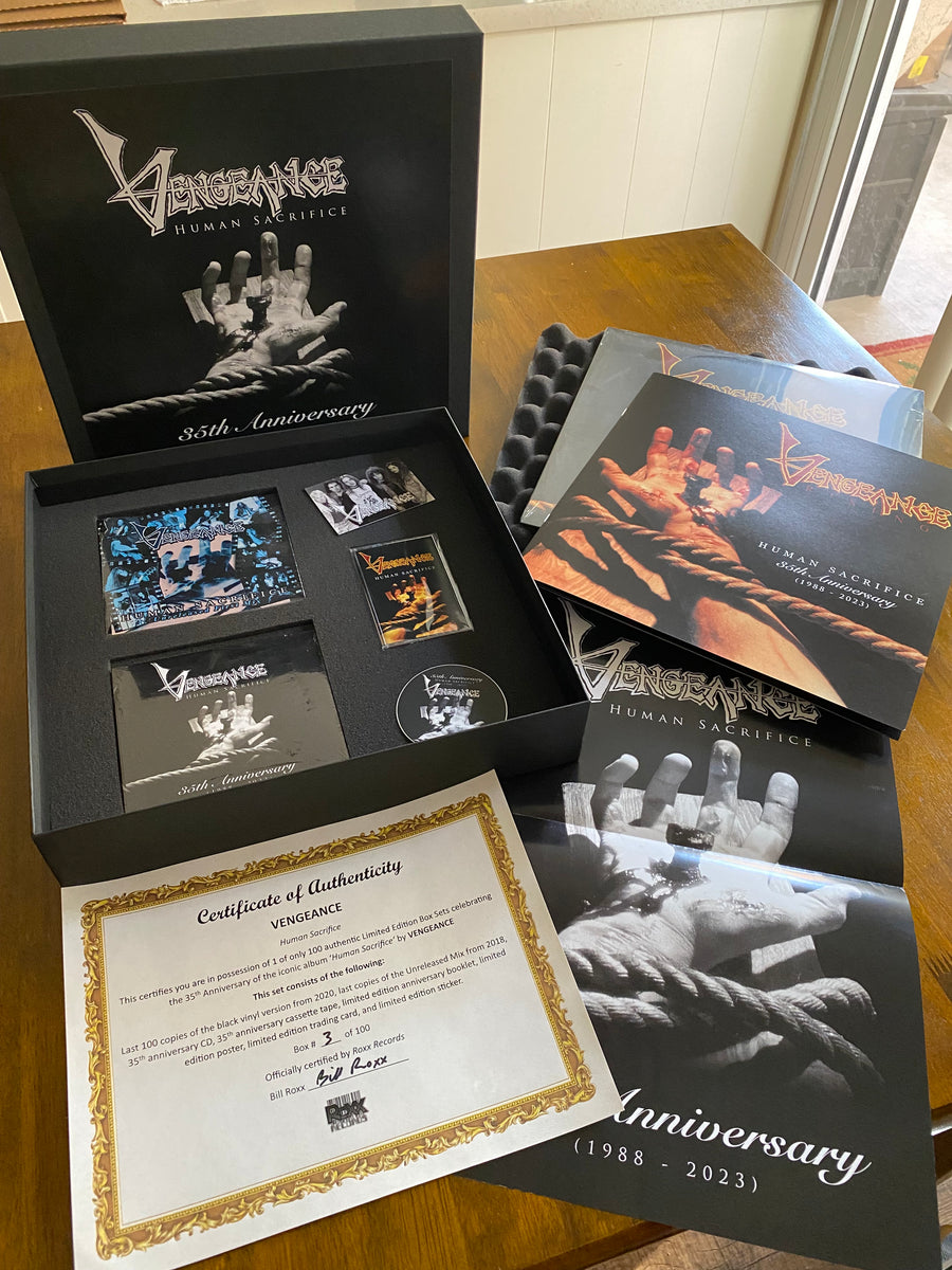 VENGEANCE Box Sets Now On Sale While Supplies Last! Roxx Records