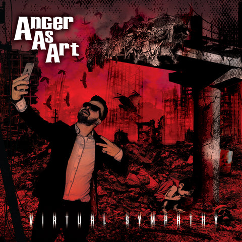 ANGER AS ART - Virtual Sympathy (2023) CD FFO: Evil Dead, Abattoir, Hirax, Heretic