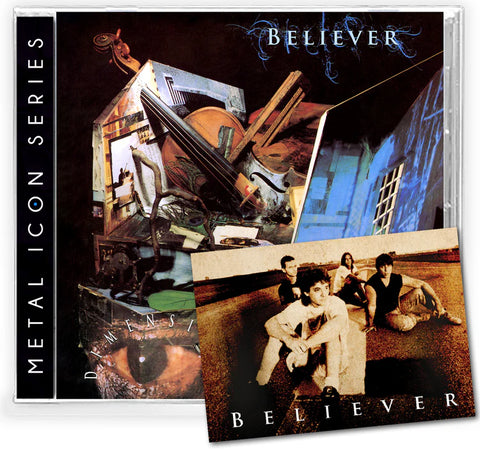 BELIEVER - DIMENSIONS (*NEW-SILVER CD + CARD, 2023, Bombworks) Remastered/1993 Thrash Metal