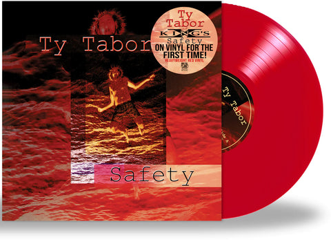 TY TABOR - SAFETY (*NEW-ZIRCON RED VINYL, 2022, Brutal Planet) King's X guitarist