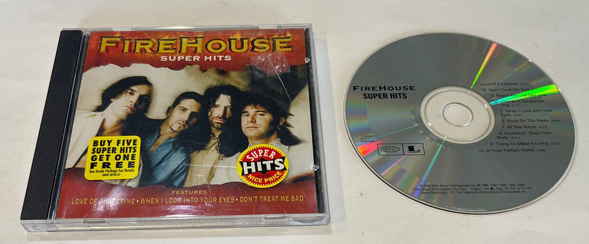 FIREHOUSE - Super Hits (CD) 2000 OOP Compilation – Roxx Records