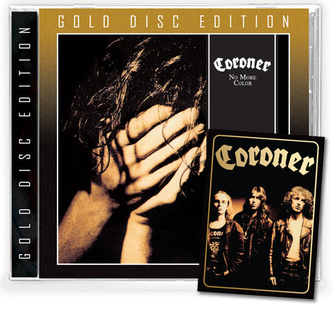 CORONER- NO MORE COLOR + Collector Card (*NEW-GOLD MAX CD, 2022, Brutal Planet) elite Swiss Thrash Perfection Regular price$21.99